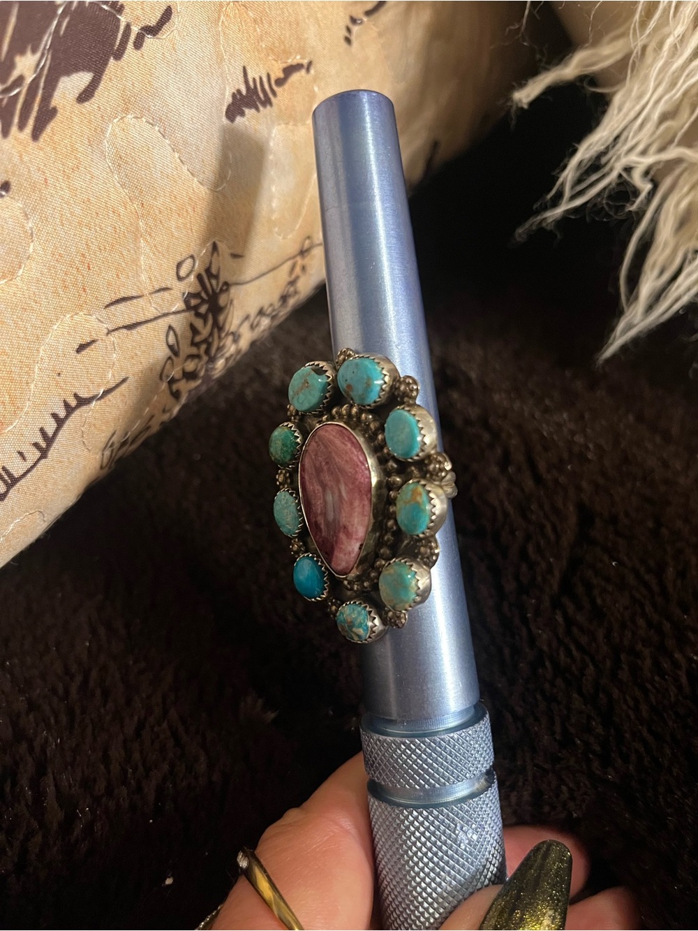 Native American turquoise ring - Picture 4 of 9